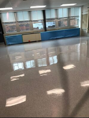 Before & After Commercial Floor Strip & Waxin Gwynn Oak, MD (6)